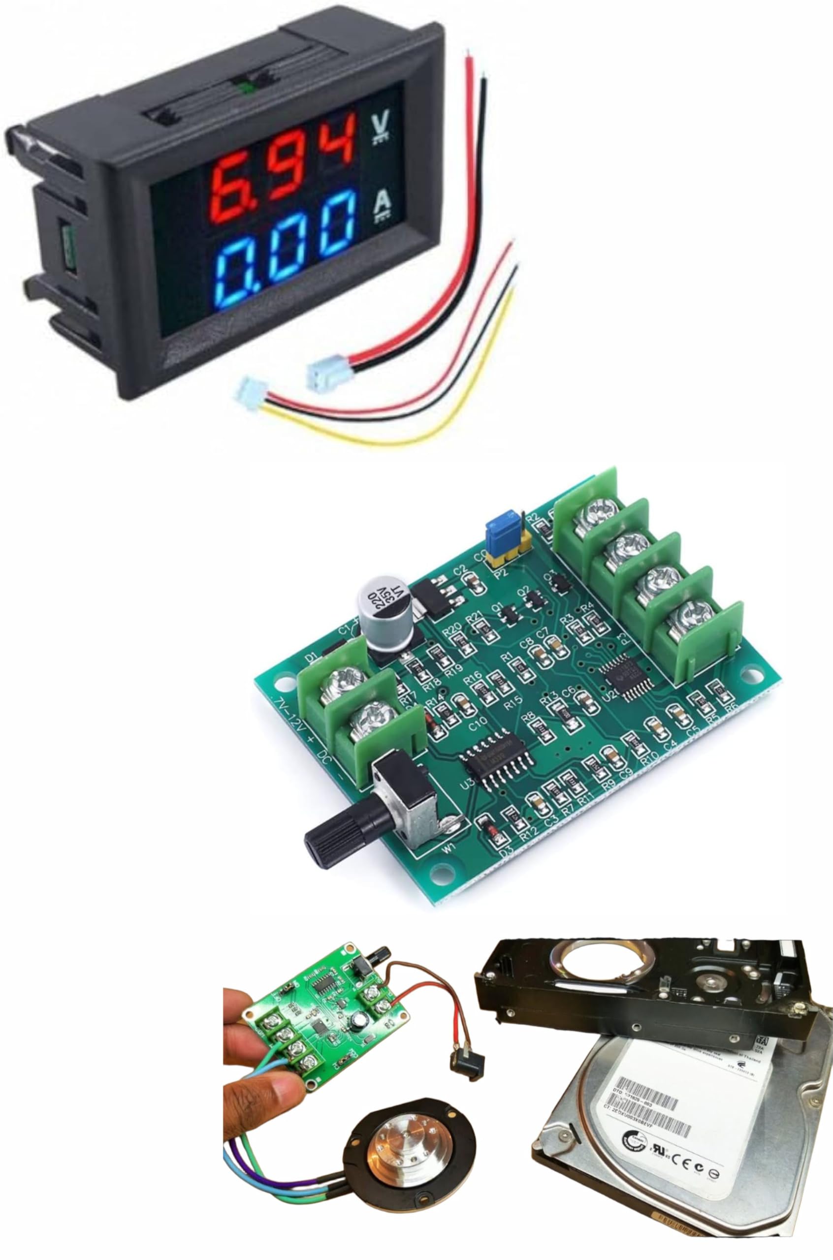 ドリーム デモモニター Digital Voltmeter Ammeter, 0.28